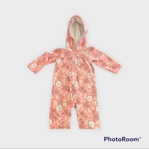 Bird and flower fleece one piece 002